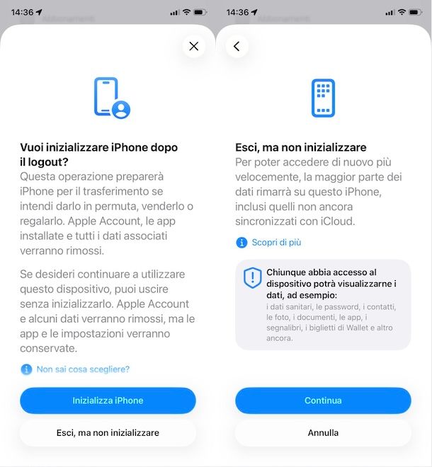 Cambiare account App Store