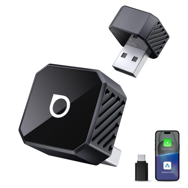 Adattatore Wireless Android Auto | Dongle Plug And Play Per Auto Dal 2017 Chip A9 WiFi 5.8 GHz