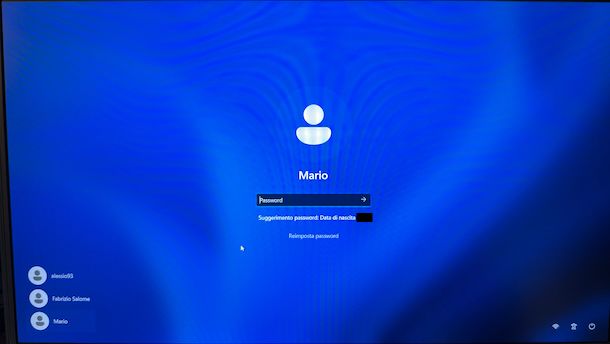 Recuperare password PC Windows