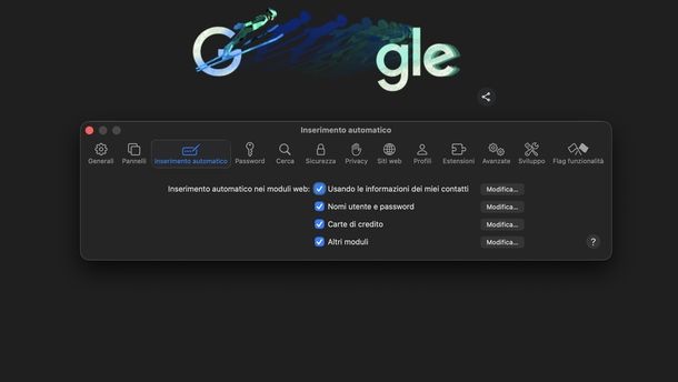 Eliminare indirizzo email memorizzato su macOS