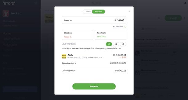 Come investire su eToro