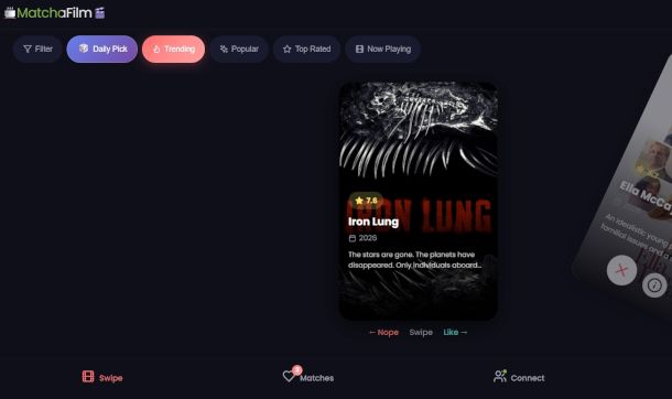 pagina sito Match a Movie