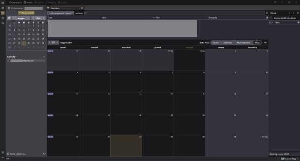 Calendario Thunderbird