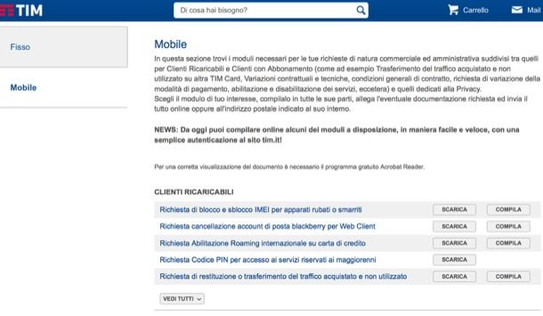 Cosa fare in caso di furto o smarrimento