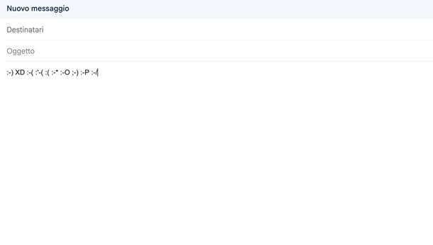 Inserire emoticon nelle mail Gmail Web