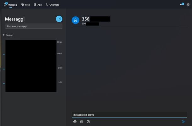 Configurazione Collegamento al telefono