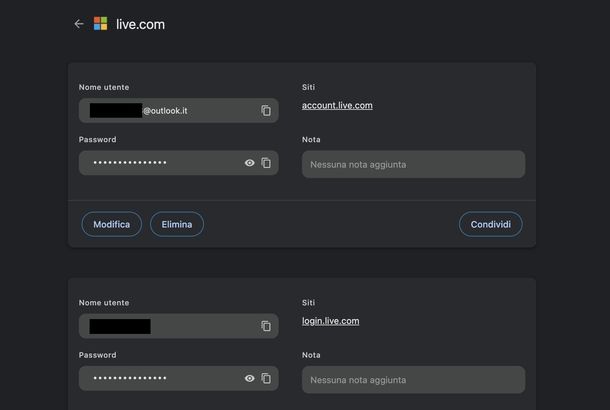 Scoprire password Outlook