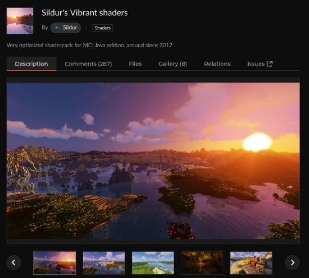 Migliori shaders Minecraft 4