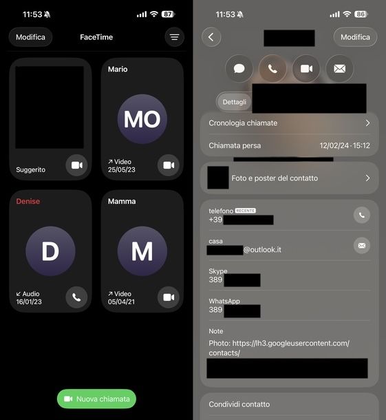 Trovare ID Apple di amico FaceTime iOS