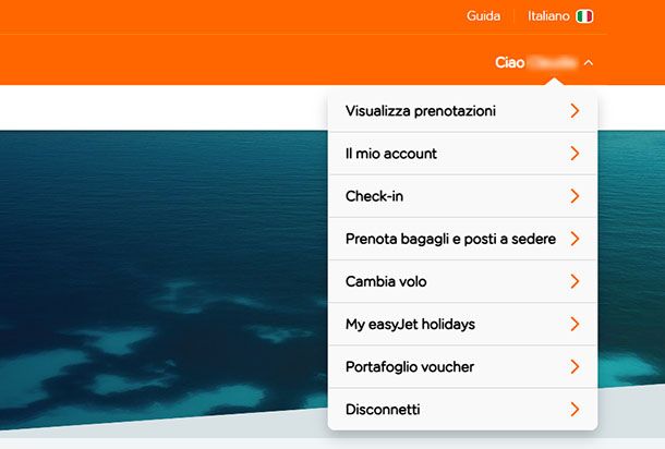 Visualizza prenotazione
