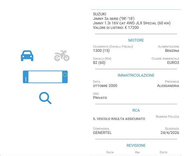 Altri utili app per consultare le targhe
