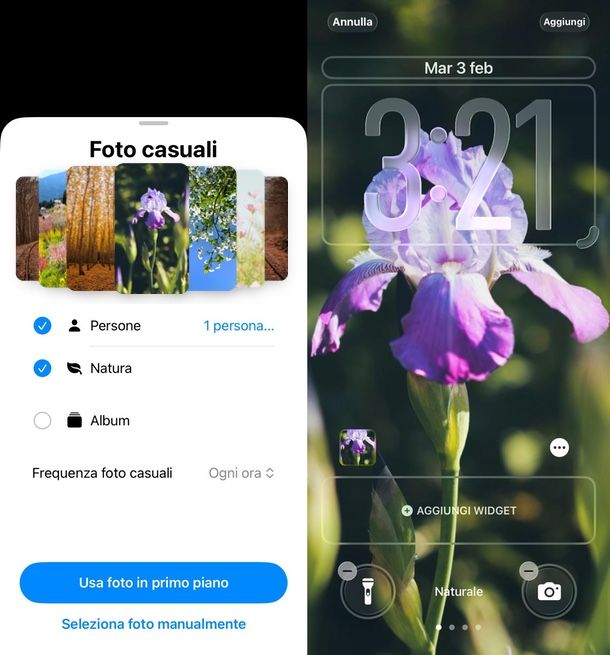 sfondo foto in primo piano iPhone