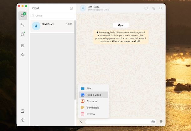 Inviare foto su WhatsApp