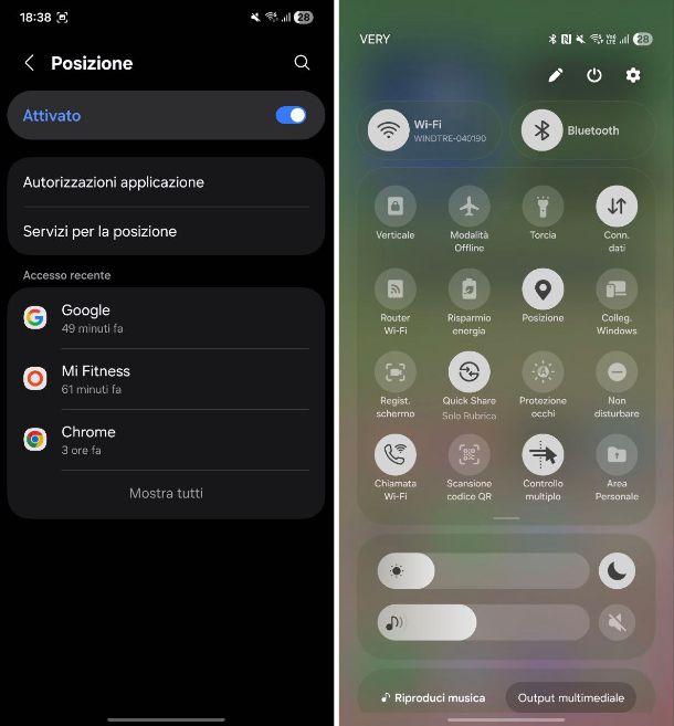 Come attivare localizzazione Samsung