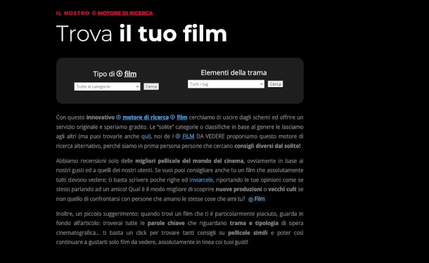 motore di ricerca sito I film da vedere