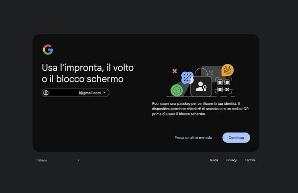Recuperare password Google