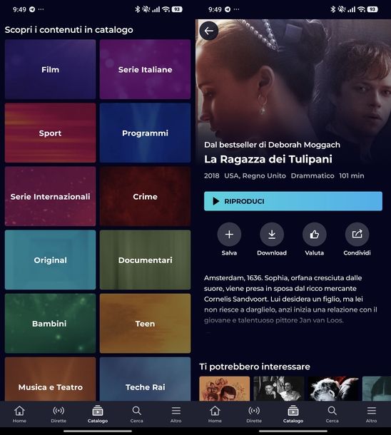 Diretta Rai app RaiPlay