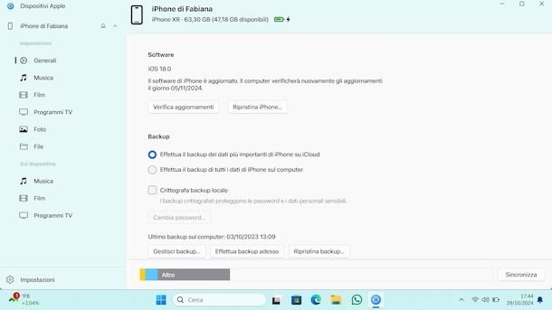 Come formattare iPhone
