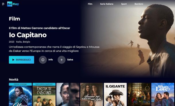 film gratis su sito RaiPlay