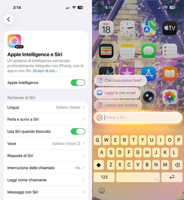 Scrivere a Siri Apple Intelligence iPhone iPad