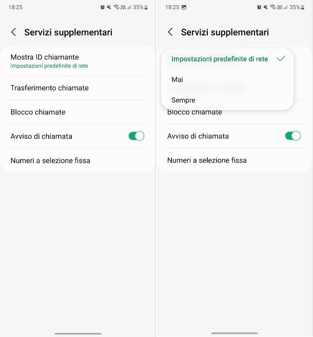 Come chiamare in anonimo da Samsung