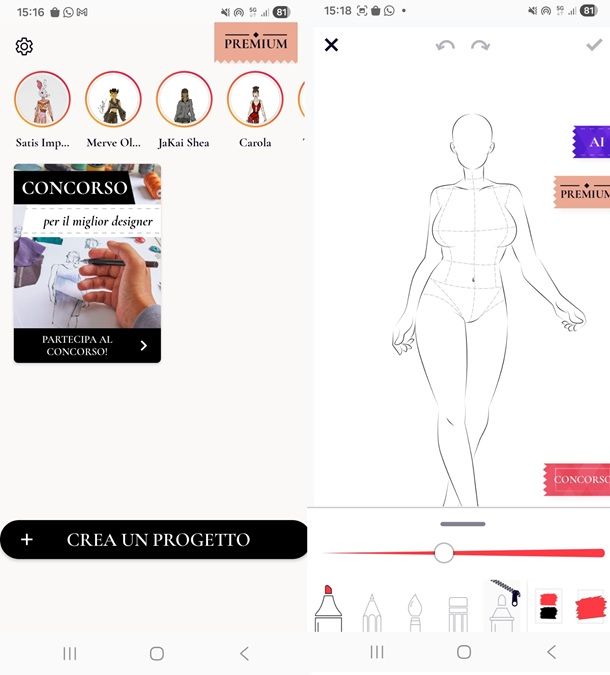 App per disegnare vestiti
