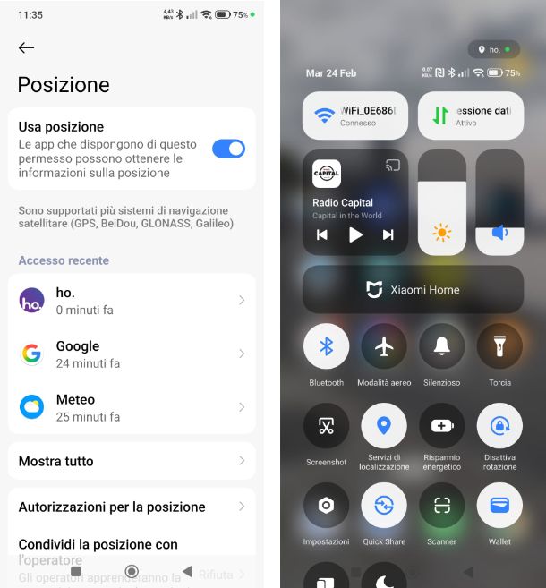 Come attivare localizzazione Xiaomi