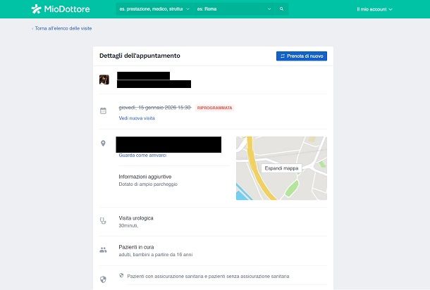 Come disdire una visita medica privata