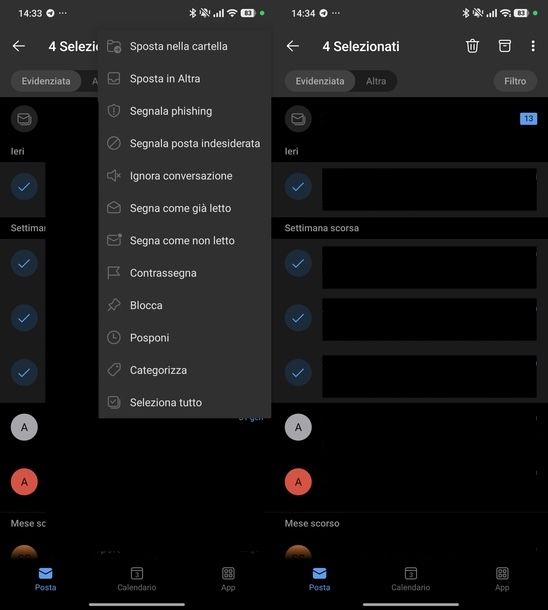 Bloccare spam su Hotmail Android