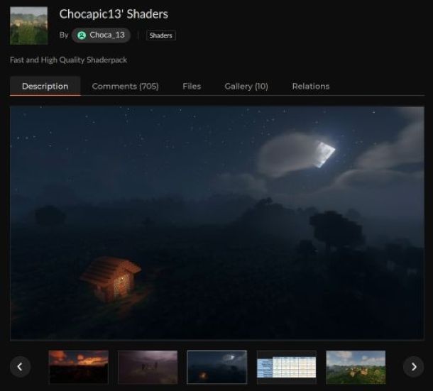 Migliori shaders Minecraft 3