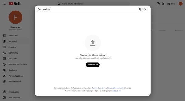 Come fare video su YouTube