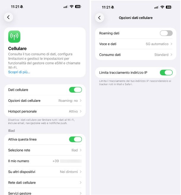 Come disattivare il roaming su iPhone