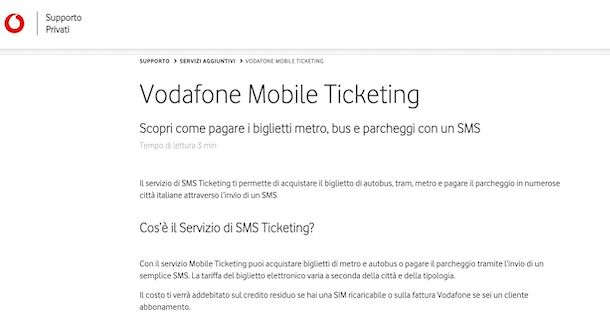 Pagare con il credito telefonico Vodafone