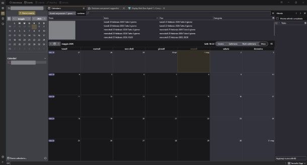 Calendario Thunderbird