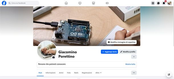 copertina facebook