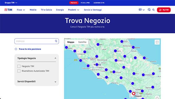 Disattivare promozioni TIM mobile in negozio