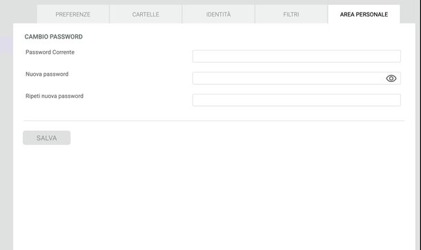 Cambiare password email Tiscali