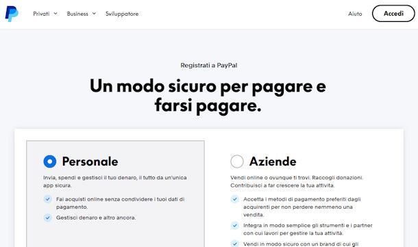 PayPal Personale