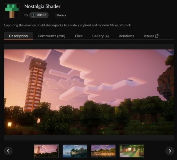 Migliori shaders Minecraft 1