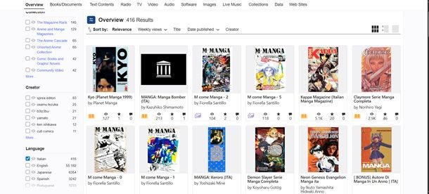 manga archive.org
