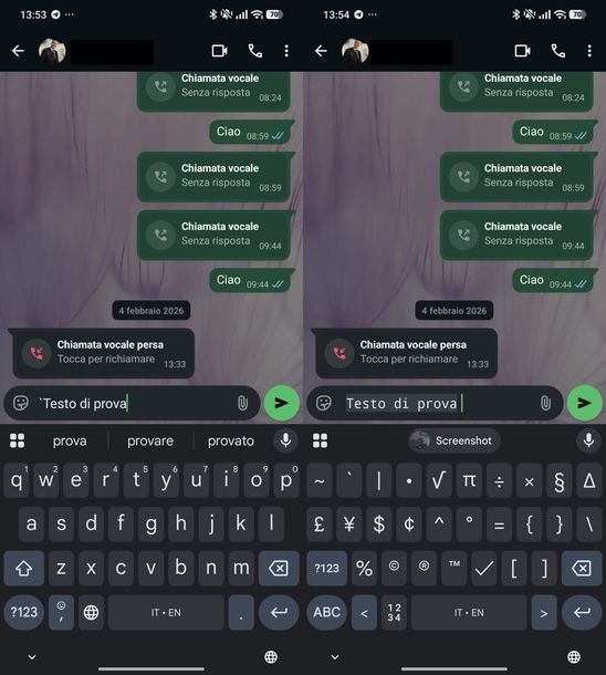 Evidenziare testo WhatsApp