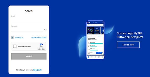 MyTIM accesso