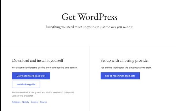 WordPress download