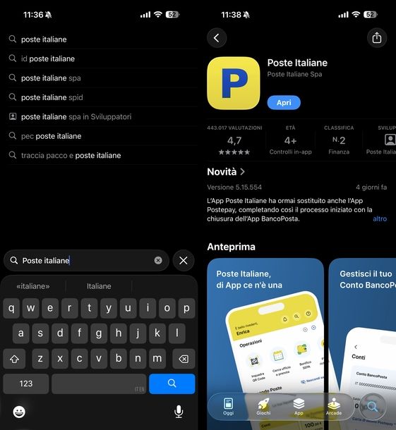 Scaricare app Poste Italiane iOS