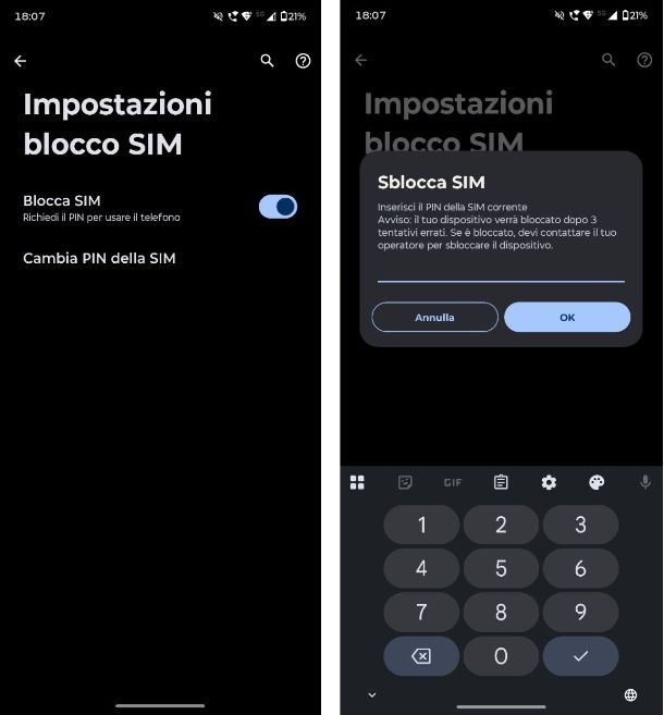 Come togliere il PIN della SIM su Motorola