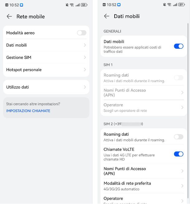 Come disattivare il roaming su Huawei