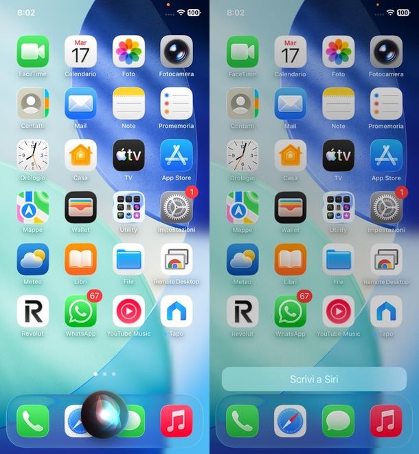 Hei Siri e Scrivi a Siri