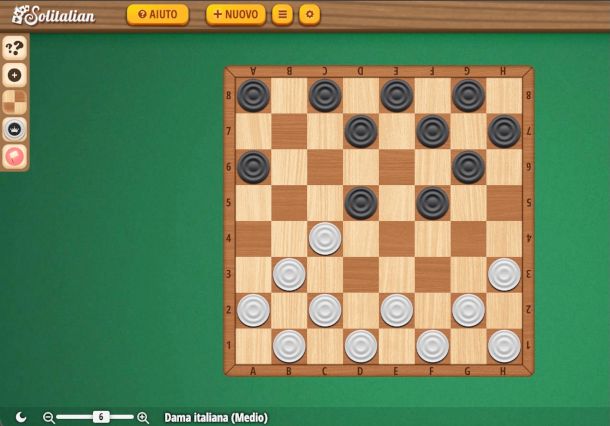 interfaccia Dama Solitanian