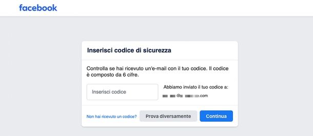 Reimpostare password Facebook da PC