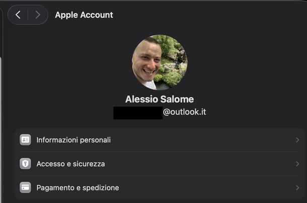 Scoprire indirizzo email account Apple